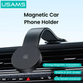 USAMS US-ZJ079 Magnetic Car Phone Holder Horizontal/Vertical Switchable Arbitrary Bending Cell Phone Mount Stand for iPhone 16 15 Pro 14 13 12 Pro Max for Huawei Mate XT for Xiaomi 15pro for Oppo A5 Pro