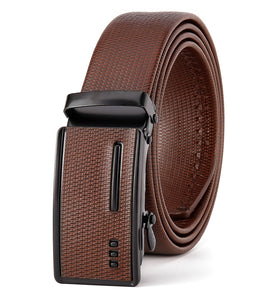 120cm Men's Belt Adjustable Auto Buckle PU Leather Waistband Retro Classic Business Casual Male Pants Belt