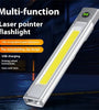 Multifunction PPT Pen Light High-Bright Magnetic Absorbing Work Lamp Maintenance Light Flood Light Type-C Charging Side Light