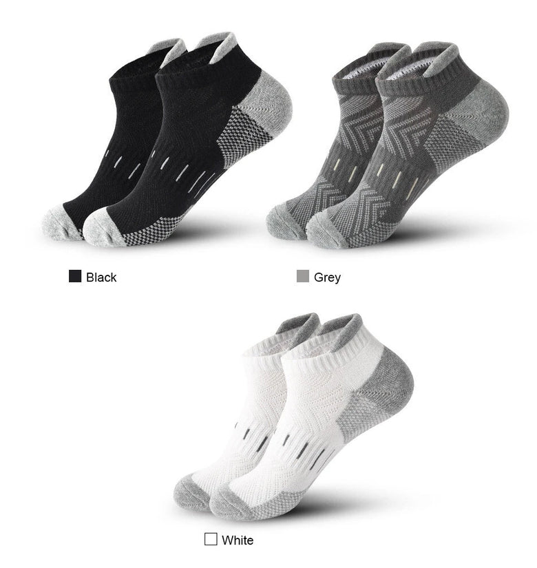 6 Pairs Mens Athletic Ankle Socks Running Cycling Sport Socks Moisture Wicking Cushion High Elastic Short Socks Comfy Breathable Casual Socks