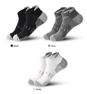 6 Pairs Mens Athletic Ankle Socks Running Cycling Sport Socks Moisture Wicking Cushion High Elastic Short Socks Comfy Breathable Casual Socks