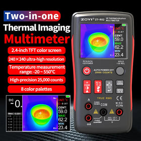 ZOYI ZT-R02 Infrared Thermal Imaging Camera 96x96 Resolution 8-14m Wavelength Type-C USB Rechargeable Adjustable Temperature Range Portable Heat Measurement Tool