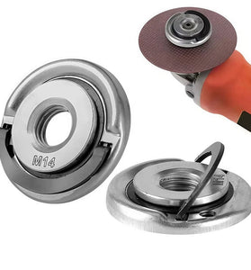 M14 Self Locking Quick Release Power Chuck Flange Nut Grinder Pressing Plate Compatible with Most Angle Grinders Diamond Cutting Disks Grinding Wheels and Cup Shaped Grinding Wheels