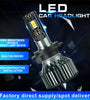 WEKEOLF Car LED Headlight H4/H7/H11/9005/9006 IP68 Waterproof High Brightness 360 Adjustable Car Lighting V2T