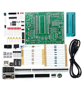 DIY JZ-K3 C51 Microcontroller Development Kit MAX232 USB DC Port Self-Reset Protection Multi-Interface Support LED Display Module