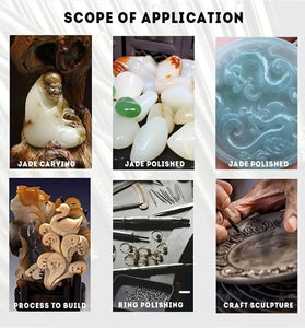 30PCS Diamond Burr Bits Set Rotary Tools 3mm or 2.35mm Shank Metal Woodworking Carving Shaping Engraving Jewelry Making Tool