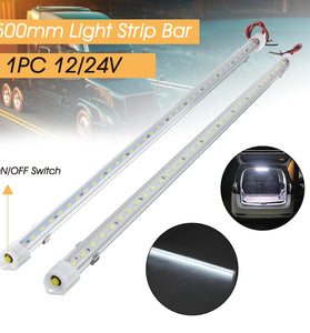 12V / 24V LED Car Interior Light Strip Bar Van Bus Caravan Truck ON/OFF Switch