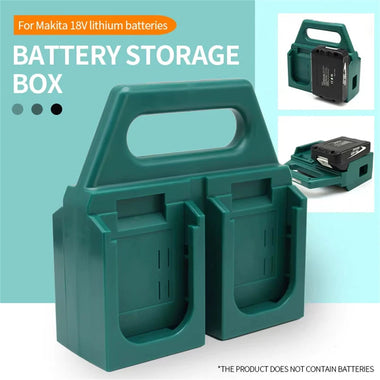 For 18V Battery Storage Rack 4 Slot Holder Organizer ABS Plastic Lightweight Drill Mount Bracket Workbench Accessories Wall-Mounted Tool Holder Compact Space-Saving Design