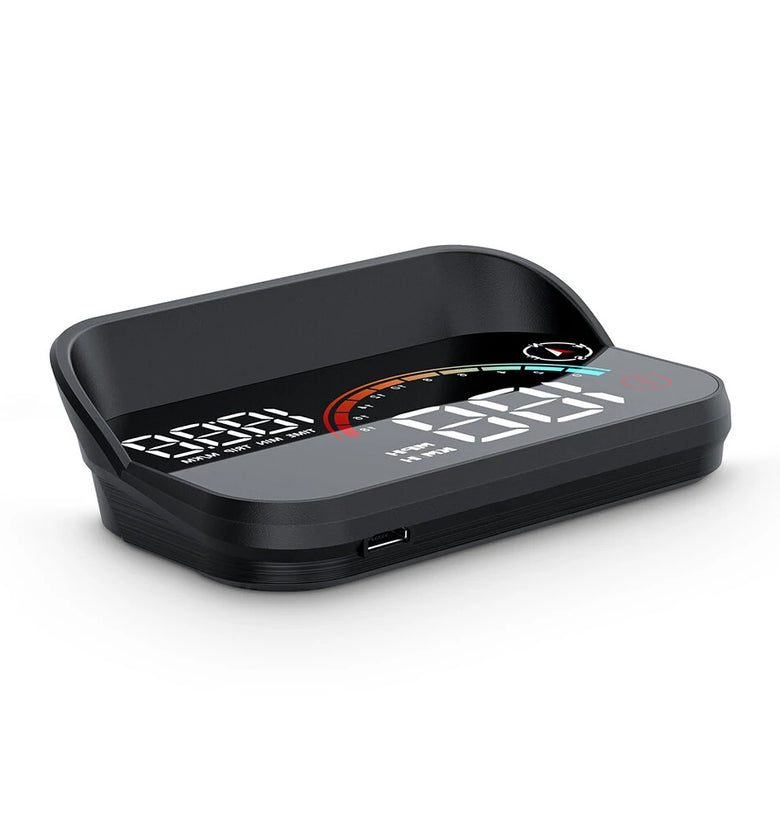 GEYIREN M22 Universal Car HUD Multifunctional Display Head-Up Display GPS Speedometer Compass USB Rechargeable