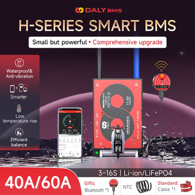 Ternary Lithium Battery Protection H-type 3S-16S 40A60A Li-ion 4.2V Portable Mobile Power Solar with Balance+Bluetooth+RS485+CAN Street Light Battery Protection Board