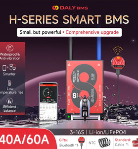 Ternary Lithium Battery Protection H-type 3S-16S 40A60A Li-ion 4.2V Portable Mobile Power Solar with Balance+Bluetooth+RS485+CAN Street Light Battery Protection Board