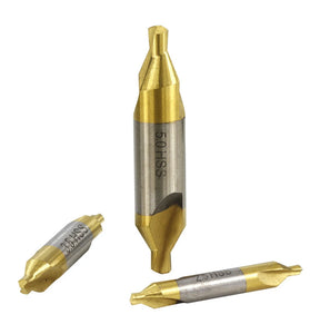 6PCS 1.0-5.0mm High-Speed Steel Center Drill Bits Set 60-Degree Countersink Lathe Metalworking Tools