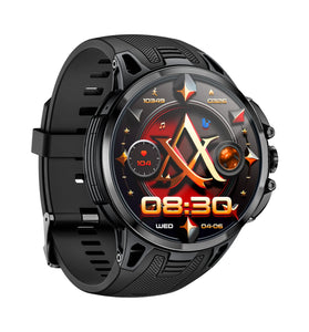 LOKMAT APPLLP 4 PRO 1.75-inch AMOLED Display with Pull-out Rotation Camera Heart Rate Blood Pressure Blood Oxygen Multi-sport Modes Music Playback GPS Positioning NFC Function 3G+32G 5G Network Smart Watch Phone