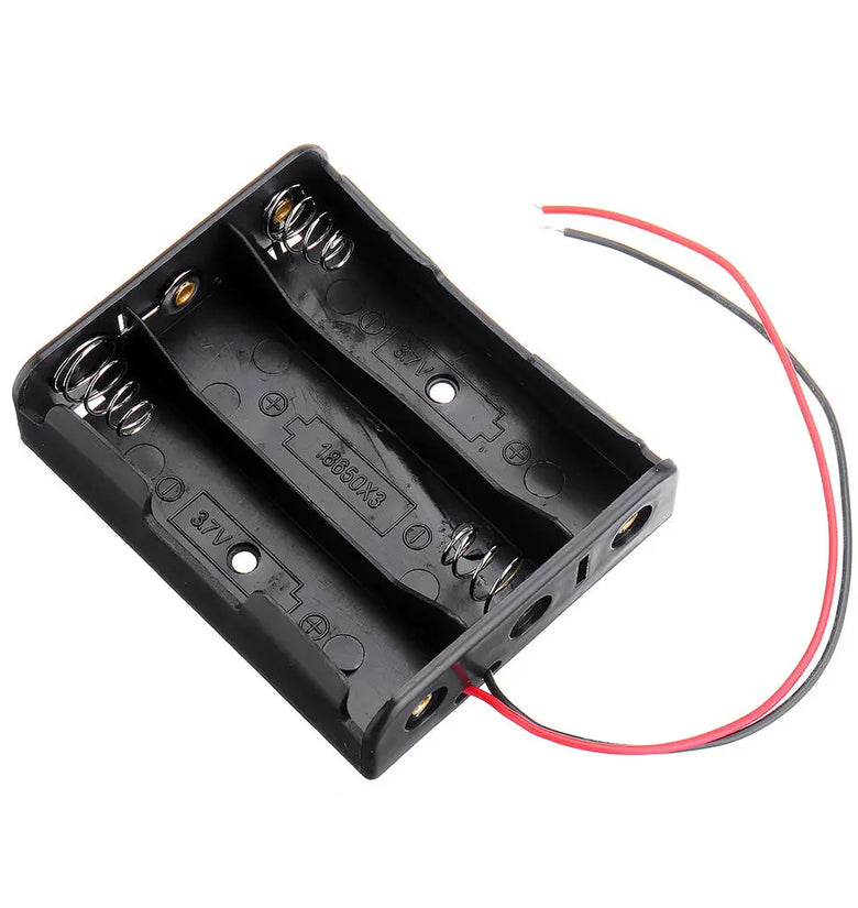 5pcs 3 Slots 18650 Battery Holder Plastic Case Storage Box for 4*3.7V 18650 Lithium Battery