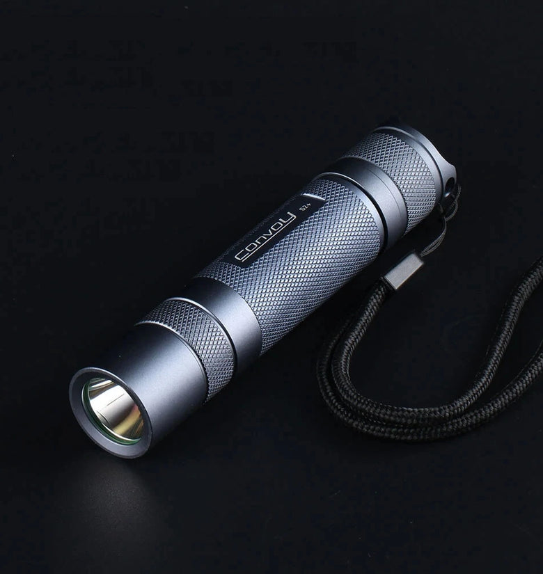 Convoy S2+ SFT40 1240LM 4 Modes/12-Group Modes 18650 Flashlight Smooth Reflector Long Range LED Torch