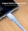 PD100W USB-C to USB Type-C Cable QC4.0 QC3.0 Fast Charging Data Transmission Aramid Fiber Core Line 1M/1.5M/2M Long for Samsung Galaxy Note 20 for Xiaomi 13 Pro for Huawei Mate 50 for OPPO Reno9 for Honor 80 GT