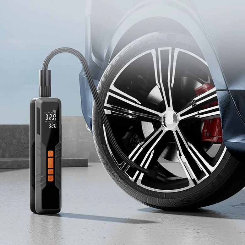 150Psi Portable Smart Electric Air Pump Power Bank Preset Tire Pressure 6000mAh Cordless Dual Digital Display Air Compressor