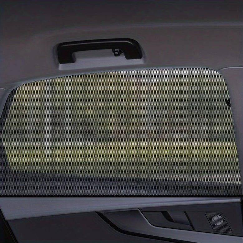 2PCS Car Sun Shade Side Window Curtain Visor Anti-Mosquito Mesh Cover UV Protector Car Curtain Sunshade Net
