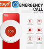 Tuya WiFi Smart SOS Call Button Wireless Caregiver Pager Phone Alert Transmitter Emergency Call Button for Kids Elderly Patient