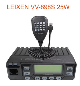 VV-898S Dual Band Mobile Transceiver 144/430MHz 25W Output Power IP55 Water Resistant 199 Channel Two Way Radio Portable Communication Device Outdoor
