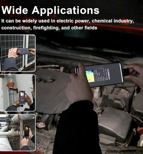 Portable Mobile Phone Thermal Imager -20 to 1000 Small Thermal Imaging Camera Support Maximum Minimum Center Temperature Measurement 5 Color Palette Modes