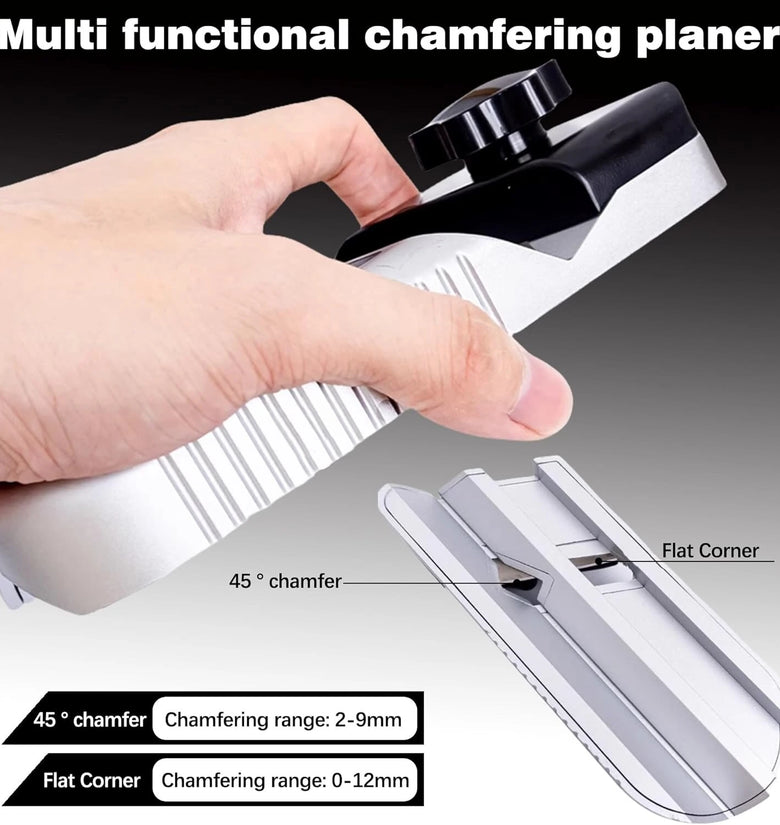 Plasterboard V Chamferer 45 90 Trimming Tool Gypsum Board Chamferer Manual Plasterboard Fast Cutter Efficient Gypsum Board Angle Planer with 10 Blades for Woodworkers