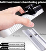 Plasterboard V Chamferer 45 90 Trimming Tool Gypsum Board Chamferer Manual Plasterboard Fast Cutter Efficient Gypsum Board Angle Planer with 10 Blades for Woodworkers