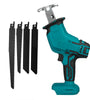 VIOLEWORKS 18V Cordless Reciprocating Saw Body With 4 Saw Blades Woodworking Pruning Saw For Makita 18V Battery