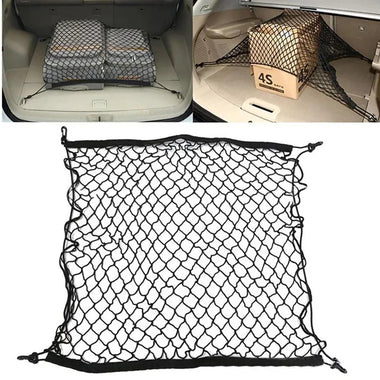 Car Trunk Cargo Net Car Styling Boot Strap Mesh Elastic Nylon Back Trunk Storage Organizer Luggage Net