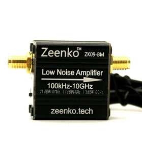 Zeenko BM Series Low Noise Amplifier USB Powered 100KHz-6GHz/10GHz 20dB Gain RF Preamplifier Module Built-in Battery