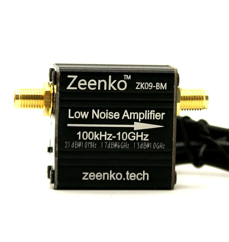Zeenko BM Series Low Noise Amplifier USB Powered 100KHz-6GHz/10GHz 20dB Gain RF Preamplifier Module Built-in Battery