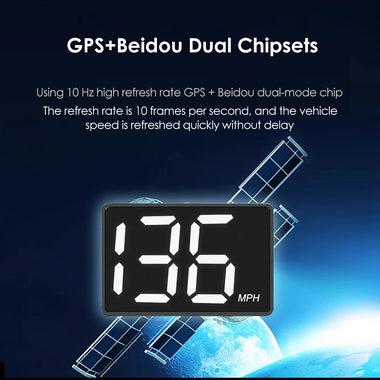 Universal Car GPS HUD Heads Up Display Car Speedometer Display Vehicle Speed Kilometers Per Hour Miles Speedometer