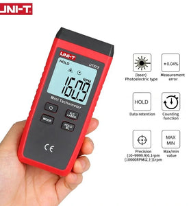 UNI-T UT373 Mini Digital Laser Tachometer Non Contact 99999 RPM Gauge Tachometer Speed Tester Meter with LCD Backlight