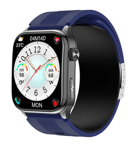 S101 2.06-inch AMOLED Display Air Pump Cuff Design ECG EDA Test NFC Function bluetooth Call Non-invasive Blood Glucose Body Compostion & BMI Measurement Emotion Fatigue Detection Heart Rate Blood Pressure Blood Oxygen Call IP66 Waterproof Smart Watch