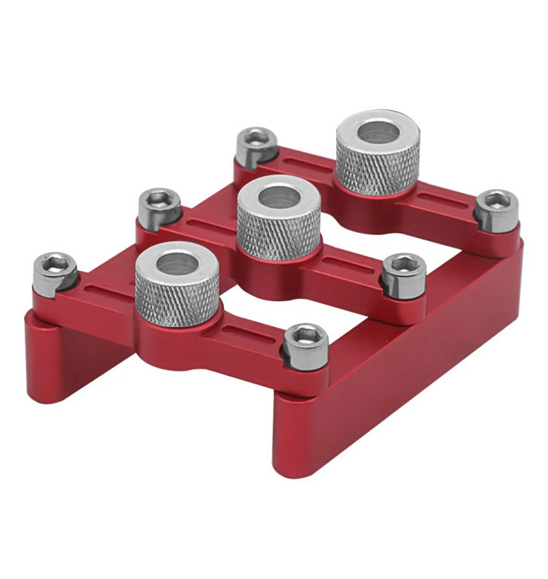 Self Centering Dowelling Jig Woodworking Joinery Hole Drill Guide Wood Dowel Hole Positioner Locator with 3-10mm Drill Sleeves