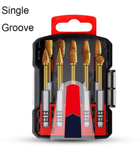 Titanium Carbide Burr Set Die Grinder Bits Tungsten Rotary File Golden Coating High Speed Single Double Cut Multi Shape for Metal Wood Plastic Stone Engraving Cutting