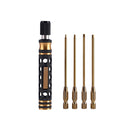 4in1 1.5/2.0/2.5/3.0mm Titanium Alloy Hexagon Head Screwdriver Tool Kit for RC FPV Drone