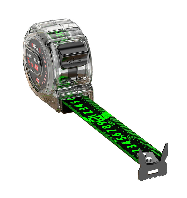 10M Fluorescent Steel Tape Measure with Circle Measuring Function Durable and Wear-Resistant Accurate Measurements Self-Locking Feature Ideal for Household and Professional Use