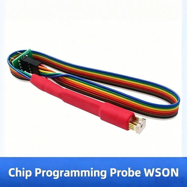 WSON Chip Programming Probe 8x6/6x5 Burn Write Probe 1.27mm Pitch 3D-Shaped Handheld Block 2x4Pin Cable with Elastic Stopper
