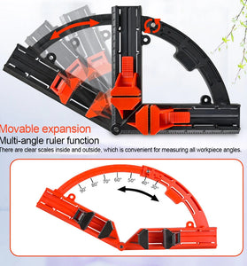 Woodworking 90 Corner Frame Clamp Adjustable Expandable Quick-Lock ABS Plastic Picture Framing Woodworking Tool for Precise Angle Positioning and Efficient Operation