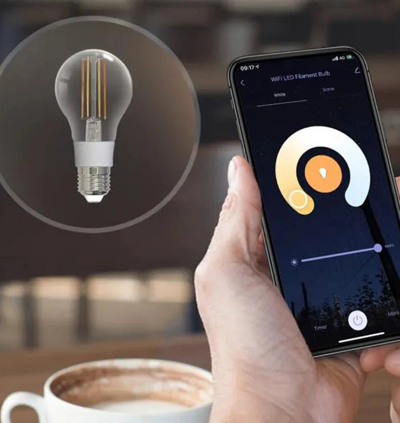 Tuya Wifi Smart Filament Bulb 7W LED Light Lamp E27 Dimmable Lighting 806Lm Work With Smart Life Alexa Google Home