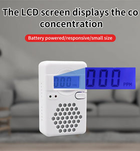ZN-CDR817 Carbon Monoxide Detector with Electrochemical Sensor Prevent Poisoning with Fault Self-check Feature  Sound and Light Flash Alarm