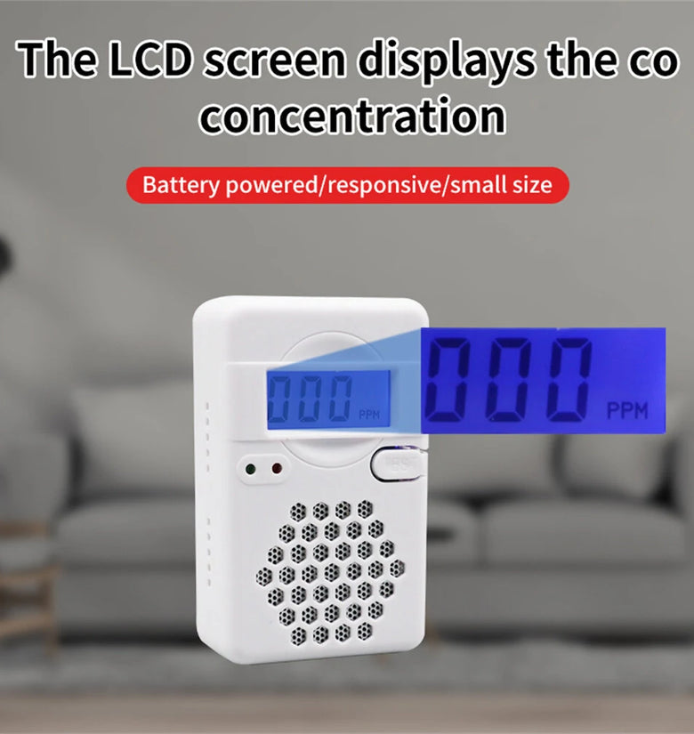 ZN-CDR817 Carbon Monoxide Detector with Electrochemical Sensor Prevent Poisoning with Fault Self-check Feature  Sound and Light Flash Alarm