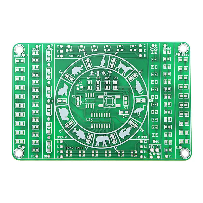 EQKIT SMD Component Soldering Practice Board DIY Electronic Production Module Kit