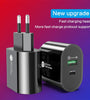 PD36W 2-Port USB PD Charger USB-A+USB-C PD QC3.0 Fast Charging Wall Charger Adapter EU Plug for iPhone 15 14 13 for Huawei Mate60 Pro for Samsung Galaxy S24 for Xiaomi 14pro