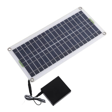 12V 50W Solar Panel with Electric Heating Blanket Waterproof DC Interface Monocrystalline Silicon Energy Storage for Outdoor Camping