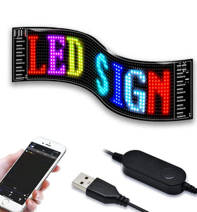 LED Car sign,programmable LED sign, Flexible Matrix panel by Bluetooth APP, LED Display and Sign board for store, shop, bar and business areas