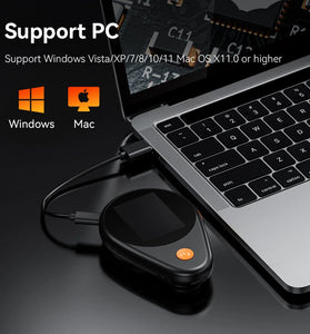 Handheld Digital Microscope 2MP 500X Magnification Autofocus Lens 8 LED Lights Portable Type-C Charging 2 Inch IPS Screen