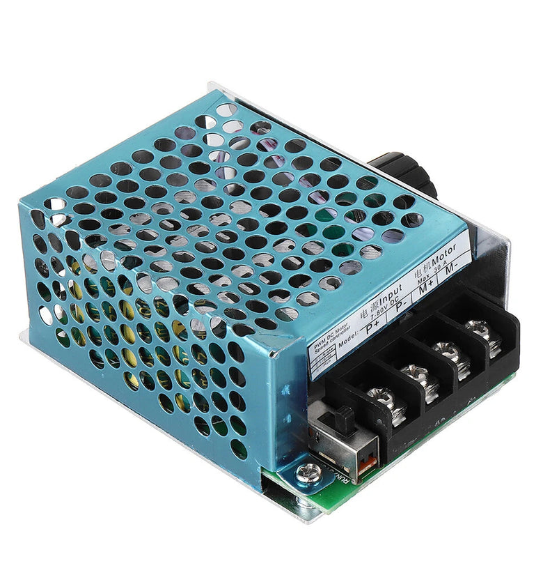 PWM DC Motor Speed Controller 12V 24V 60V 70V 30A Speed Control Switch Module Motor Controller DC 7-80V