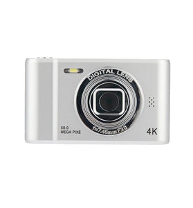 4K Digital Camera Travel Selfie Camara 50 Megapixels HD Photography 2.4inch Screen Entry-Level Kids School Selfie Mini Retro Cam